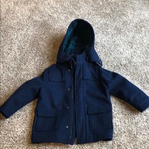 H&M boys pea coat size 3-4 eeuc